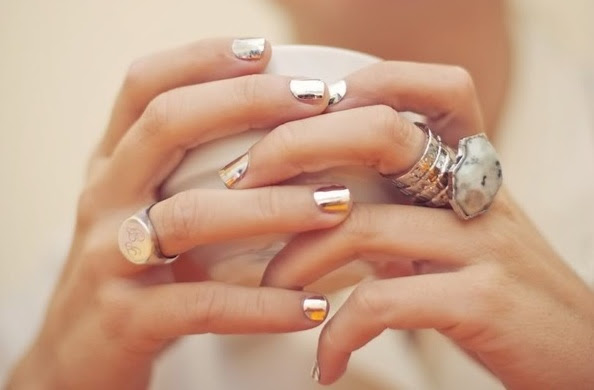 metallic nail polish