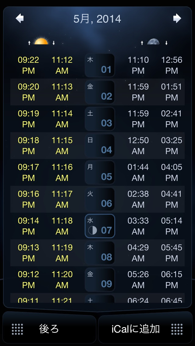 月齢 Iphone Ipad用 天文アプリ紹介 手のひらの星