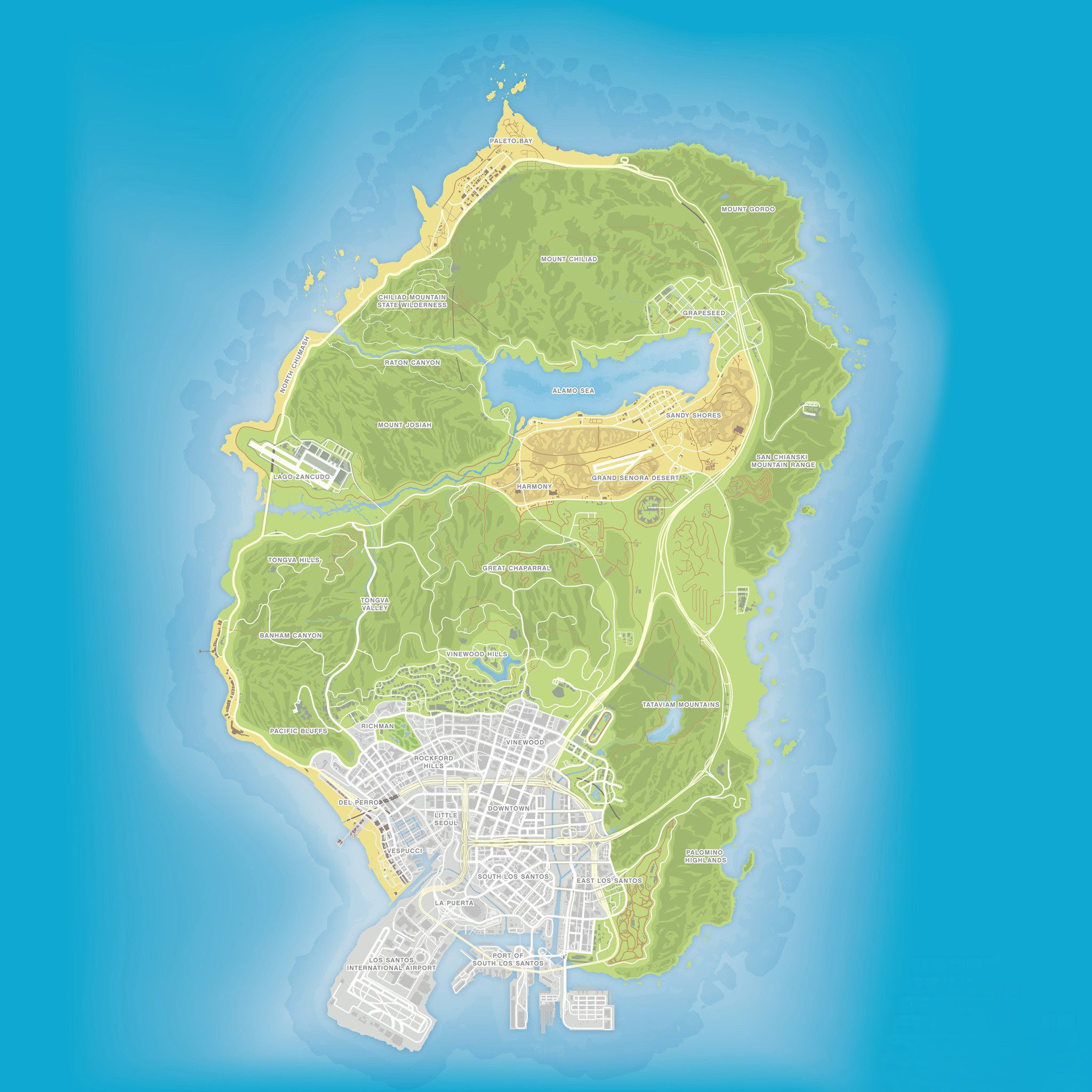 マップ Grand Theft Auto V グランドセフトオート5 Gta5攻略wiki Atwiki アットウィキ