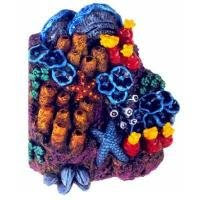 Exotic Enviroments Stick up Aquarium Ornament with Suction Cup Back 'Australian Reef with Mushroom Corals'