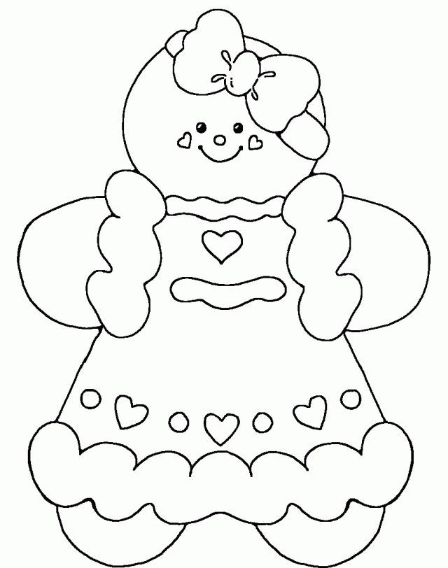 Free Gingerbread Man Coloring Pictures Download Free Clip Art
