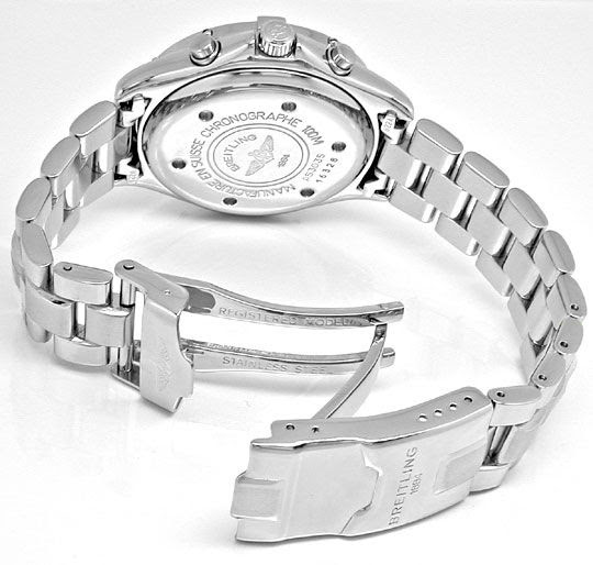 Originalfoto BREITLING HR CHORNO COLT QUARZ FIGHTERBAND TOPUHR NEUZ.