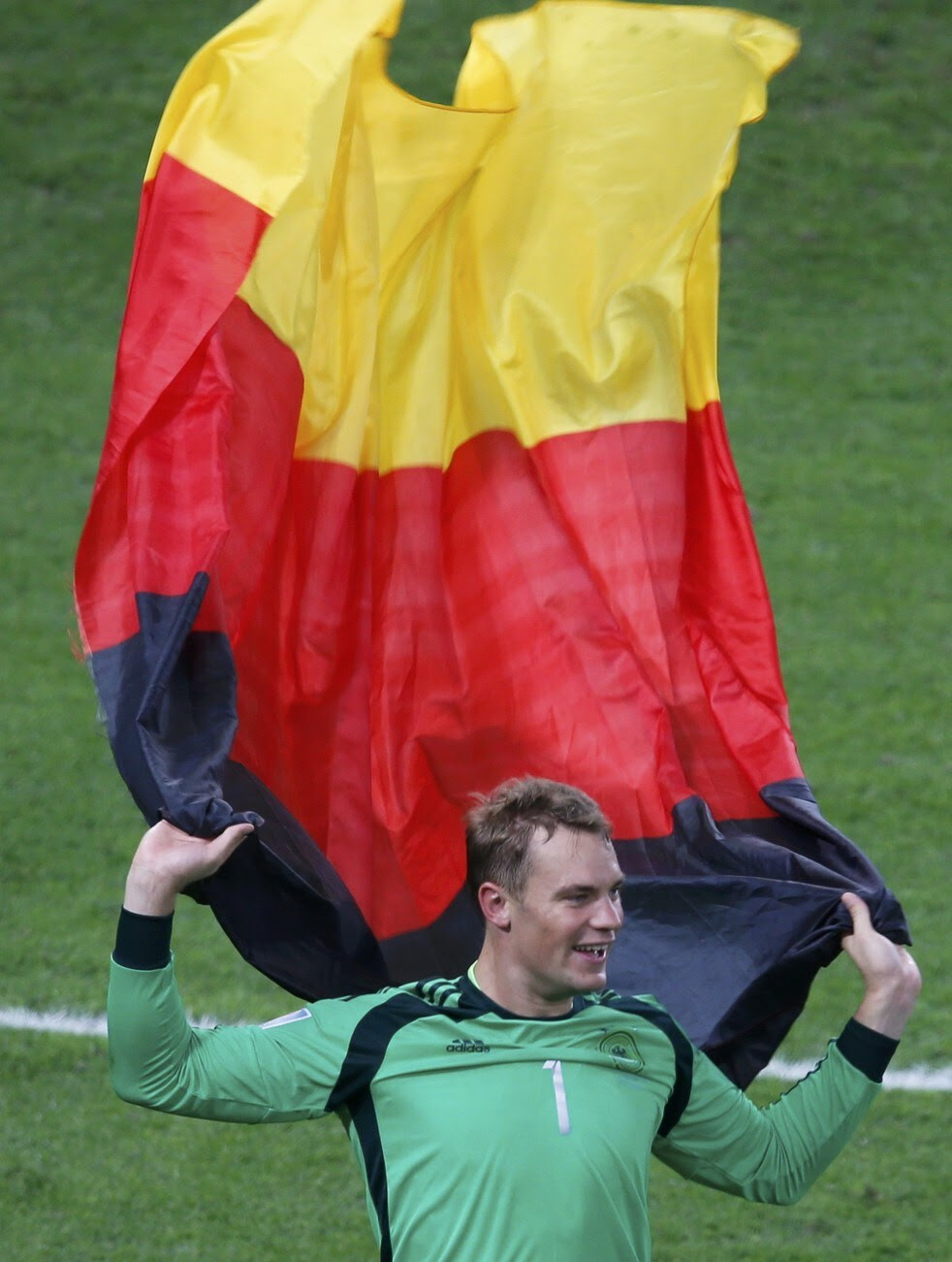 Manuel Neuer after his team's win. (Paulo Whitaker/Reuters)