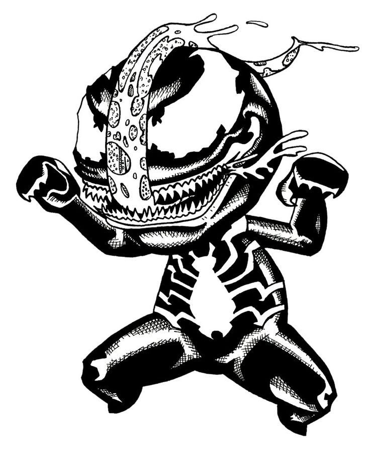 Download baby venom coloring pages - Clip Art Library