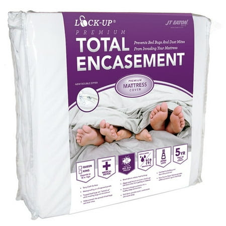 JT Eaton Lock-Up Premium Total Encasement Bed Bug Mattress Protector