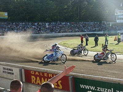 A speedway race