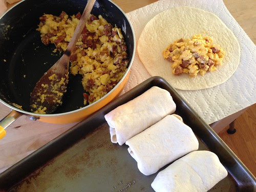 chorizo burritos