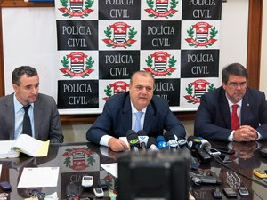 Polícia explica detalhes de investigações de sequestro de filhas de vereador de Cubatão, SP (Foto: Antonio Marcos/G1)
