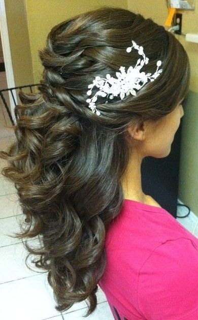 half up half down - cute hair