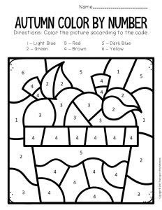  fall color by number the keeper of the memories