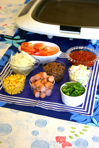 夏休みキッズホットプレートピザパーティ ぱおのおうちで世界ごはん