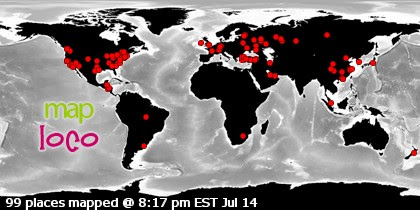 Locations of Site Visitors