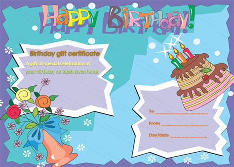 Blue summer holiday photo collage happy birthday card template. colorful birthday card template
