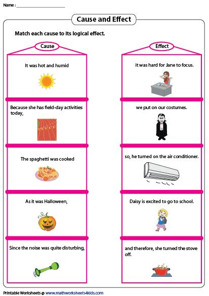  identifying cause and effect with signal words worksheets 99worksheets