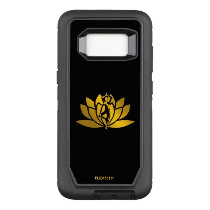 Golden Lotus Flower Yoga Meditation Cool OtterBox Defender Samsung Galaxy S8 Case