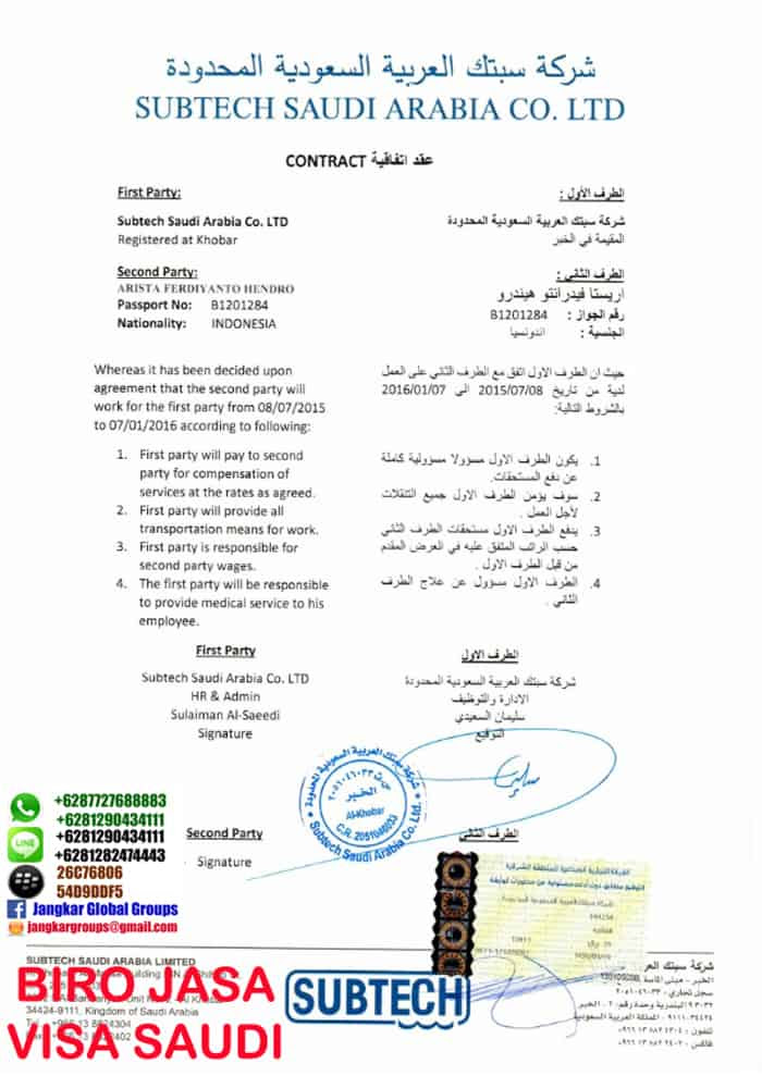 VISA ZIARAH AMAL SAUDI KSA - Jangkar Global Groups