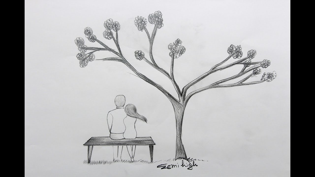 Boy And Girl Drawing Pencil Sketch Colorful Realistic Art Images Drawing Skill