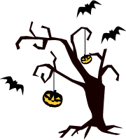 ハロウィン お化けカボチャがなる木 無料イラスト素材 山田聖子のイラストブログ