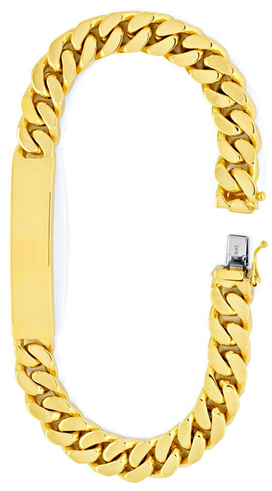 Originalfoto IDENTITÄTS-GOLDARMBAND EXTRAMASSIV GELBGOLD LUXUS! NEU!