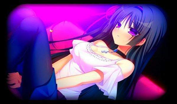 Fille Manga Cheveux Violet