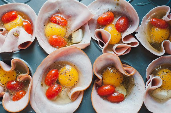 eggs in ham cups