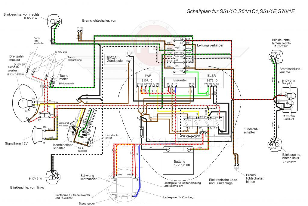 Elektrikprobleme org. 12V S51 1/C1 - DDRMoped.de