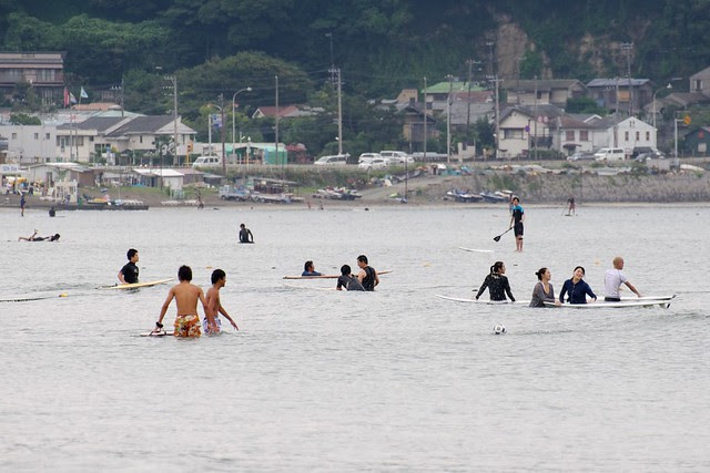 Saturday morning at Kamakura beach