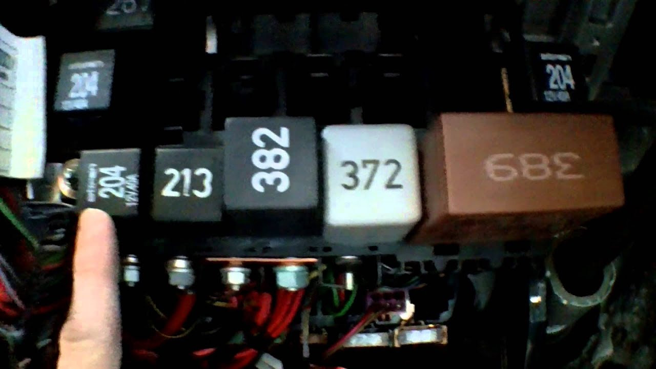 Audi A4 Relay Panel Location and diagram commentary - YouTube