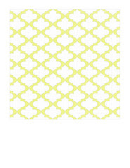 7x7 inch square Chartreuse sketched Moroccan Tile LARGE SCALE