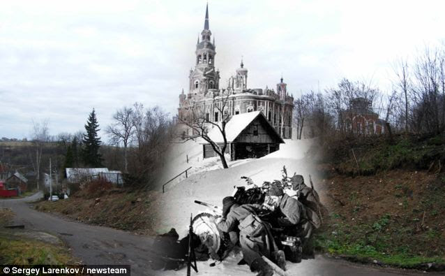 Defence: Soviet soldiers digging-in at Mozhaisk during the Battle of Moscow in 1941