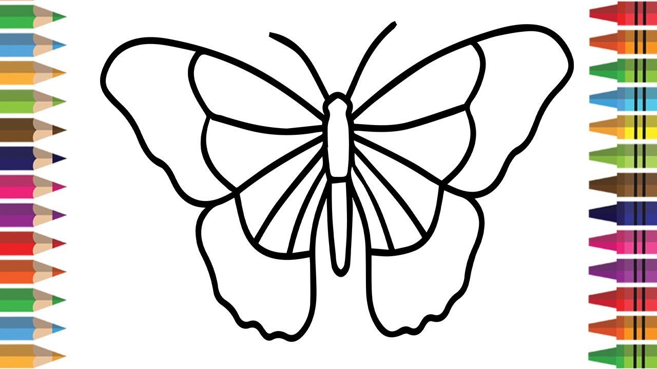 Easy Butterfly Drawing For Kids | David Simchi-Levi