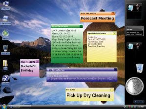 Add sticky note reminders in your favorite colors.