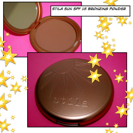 When I stare lovingly at Stila's Sun Bronzing Powder SPF 15 ($28) compact I 