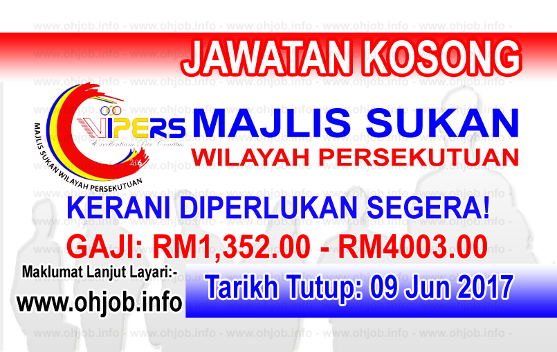 Jawatan Kerja Kosong Majlis Sukan Wilayah Persekutuan logo www.ohjob.info jun 2017