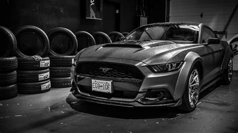 ford mustang monochrome  hd cars  wallpapers images