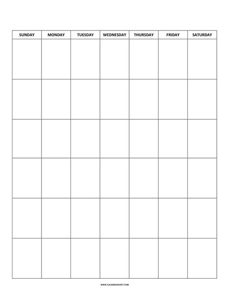  free printable blank calendar templates calendarkart