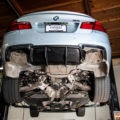 Silverstone BMW M5 With Blue Wheels & A Custom Exhaust Installed 8