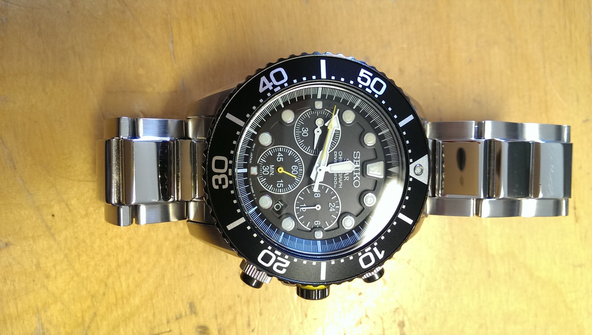 Thema: Seiko Chrono Solar SSC021P1 mit original Stahlband