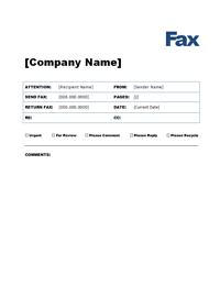 free fax cover letter templates