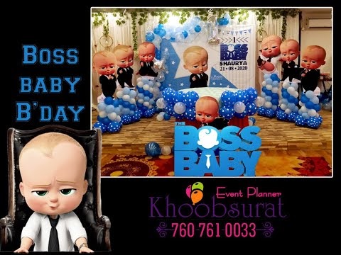 Boss baby birthday party #khoobsuratevents at Giriraj cafe Lucknow