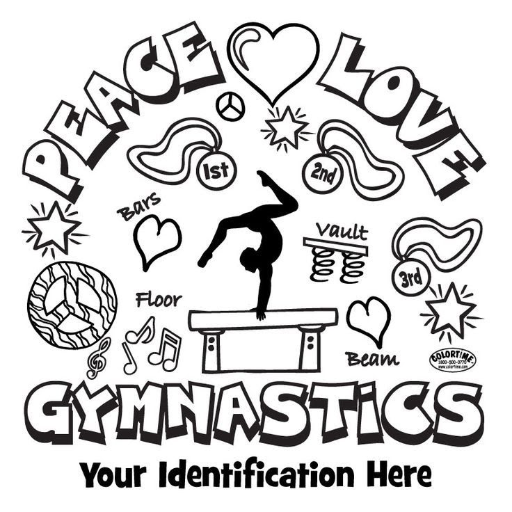free printable gymnastics coloring pages download free clip