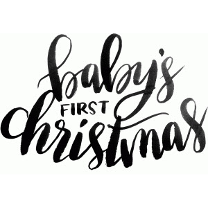Download Silhouette Design Store - View Design #90504: baby's first christmas