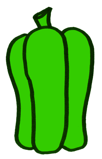 生活の素材屋 ピーマンの絵