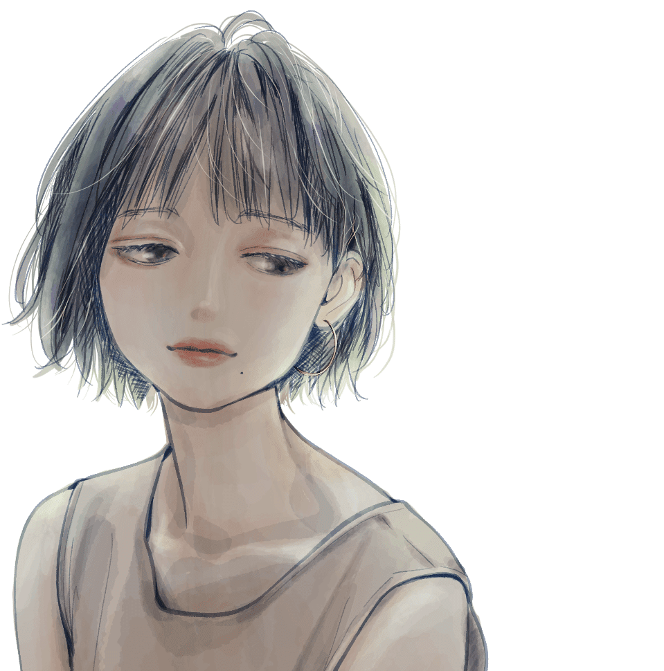 女の子イラスト23 ミカスケのお絵描き