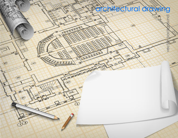 ... EPS file architectural drawings design elements vector 04 download