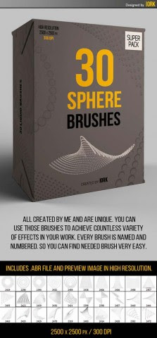 GraphicRiver 30 Abstract Sphere Brushes
