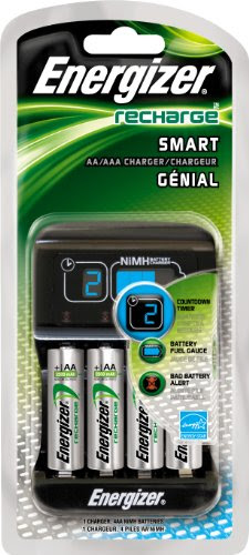 Energizer CHP4WB4 Recharge Smart AA/AAA Charger with 4 AA NiMH Batteries