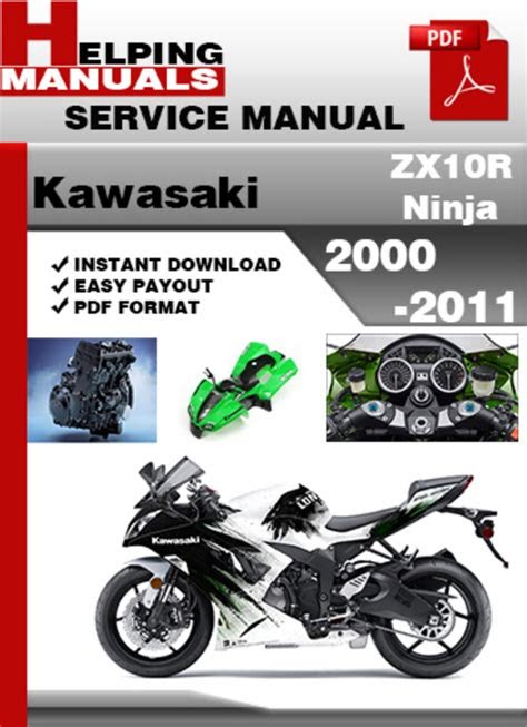 Download Kawasaki Zx10r Zx1000 Ninja 2000 2011 Factory Repair Manual
