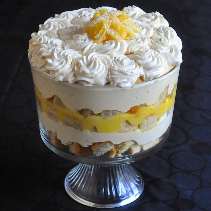 Lemon Mousse Trifle - a lemon lovers dream & Easter dessert favourite!!