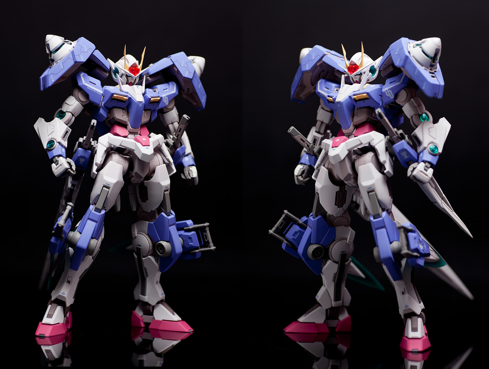Mg Gn 0000gnhw G 00 Gundam Seven Sword G Assembled Painted Improved Photoreview No 10 Wallpaper Size Images Gunjap